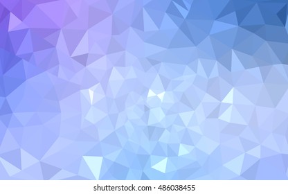 Multicolor pink, blue polygonal illustration, which consist of triangles. Geometric background in Origami style with gradient. Triangular design for your business.