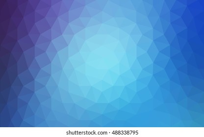 Multicolor pink, blue polygonal illustration, which consist of triangles. Geometric background in Origami style with gradient. Triangular design for your business.