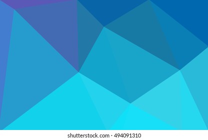 Multicolor pink, blue polygonal illustration, which consist of triangles. Geometric background in Origami style with gradient. Triangular design for your business.
