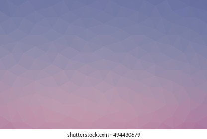 Multicolor pink, blue polygonal illustration, which consist of triangles. Geometric background in Origami style with gradient. Triangular design for your business.