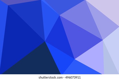 Multicolor pink, blue polygonal illustration, which consist of triangles. Geometric background in Origami style with gradient. Triangular design for your business.