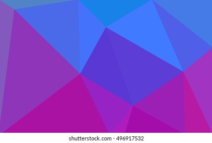 Multicolor pink, blue polygonal illustration, which consist of triangles. Geometric background in Origami style with gradient. Triangular design for your business.