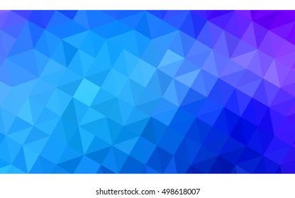 Multicolor pink, blue polygonal illustration, which consist of triangles. Geometric background in Origami style with gradient. Triangular design for your business.