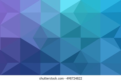Multicolor pink, blue polygonal illustration, which consist of triangles. Geometric background in Origami style with gradient. Triangular design for your business.