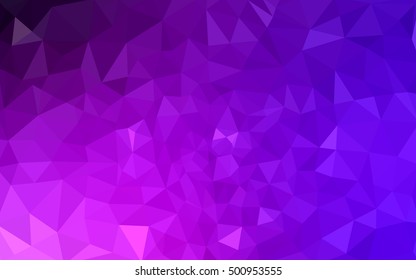 Multicolor pink, blue polygonal illustration, which consist of triangles. Geometric background in Origami style with gradient. Triangular design for your business.