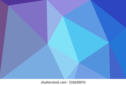 Multicolor pink, blue polygonal illustration, which consist of triangles. Geometric background in Origami style with gradient. Triangular design for your business.