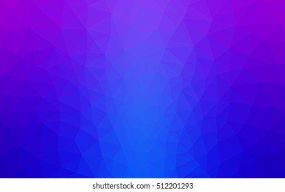 Multicolor pink, blue polygonal illustration, which consist of triangles. Geometric background in Origami style with gradient. Triangular design for your business.