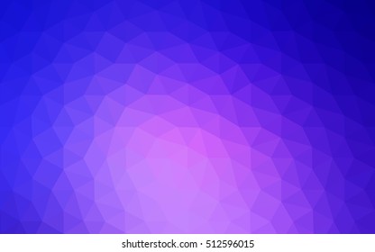 Multicolor pink, blue polygonal illustration, which consist of triangles. Geometric background in Origami style with gradient. Triangular design for your business.