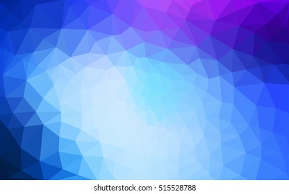 Multicolor pink, blue polygonal illustration, which consist of triangles. Geometric background in Origami style with gradient. Triangular design for your business.