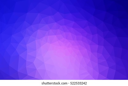 Multicolor pink, blue polygonal illustration, which consist of triangles. Geometric background in Origami style with gradient. Triangular design for your business.
