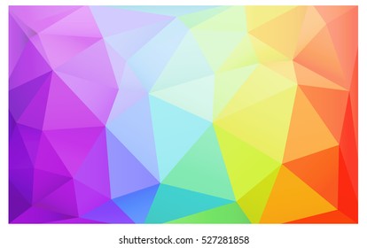 Multicolor pink, blue polygonal illustration, which consist of triangles. Geometric background in Origami style with gradient. Triangular design for your business.