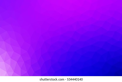 Multicolor pink, blue polygonal illustration, which consist of triangles. Geometric background in Origami style with gradient. Triangular design for your business.