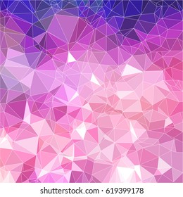 Multicolor pink, blue, purple geometric rumpled triangular low poly style gradient illustration graphic background. Vector polygonal design for your business. 