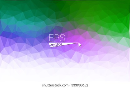 multicolor pink, green geometric rumpled triangular low poly style gradient illustration graphic background. Vector polygonal design for your business.