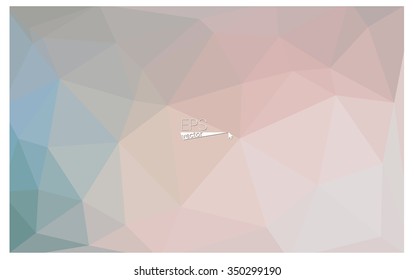 multicolor pink, green geometric rumpled triangular low poly origami style gradient illustration graphic background. Vector polygonal design for your business.