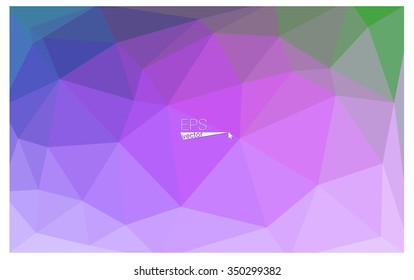 multicolor pink, green geometric rumpled triangular low poly origami style gradient illustration graphic background. Vector polygonal design for your business.