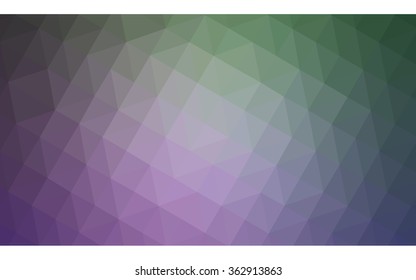 multicolor pink, green polygonal illustration, which consist of triangles. Geometric background in Origami style with gradient. Triangular design for your business in vector.