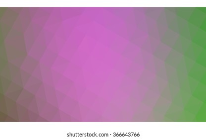 multicolor pink, green polygonal illustration, which consist of triangles. Geometric background in Origami style with gradient. Triangular design for your business.