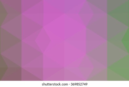 multicolor pink, green polygonal illustration, which consist of triangles. Geometric background in Origami style with gradient. Triangular design for your business.