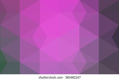 multicolor pink, green polygonal illustration, which consist of triangles. Geometric background in Origami style with gradient. Triangular design for your business.