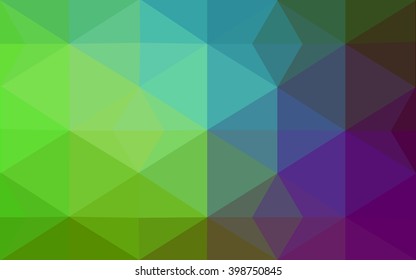 multicolor pink, green polygonal illustration, which consist of triangles. Geometric background in Origami style with gradient. Triangular design for your business.
