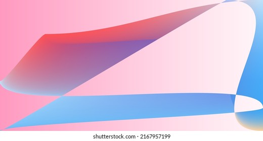 Multicolor Pink Layers Smooth Fluid Gradient Mesh. Rainbow Futuristic Digital Color Original Background. Technology Psychedelic Minimal Pastel Modern Design. Shape Dynamic Neon Modern Illustration.