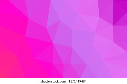 Multi-color pink and purple geometric rumpled triangular low poly style gradient illustration graphic background. Vector polygonal design for your business.