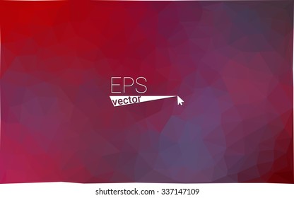 Multicolor pink, red, orange geometric rumpled triangular low poly origami style gradient illustration graphic background. Vector polygonal design for your business.