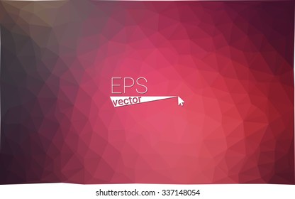 Multicolor pink, red, orange geometric rumpled triangular low poly origami style gradient illustration graphic background. Vector polygonal design for your business.