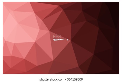 Multicolor pink, red, orange geometric rumpled triangular low poly origami style gradient illustration graphic background. Vector polygonal design for your business.