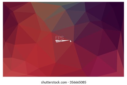 Multicolor pink, red, orange geometric rumpled triangular low poly origami style gradient illustration graphic background. Vector polygonal design for your business.