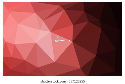 Multicolor pink, red, orange geometric rumpled triangular low poly origami style gradient illustration graphic background. Vector polygonal design for your business.