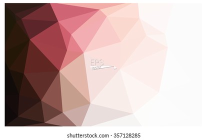 Multicolor pink, red, orange geometric rumpled triangular low poly origami style gradient illustration graphic background. Vector polygonal design for your business.