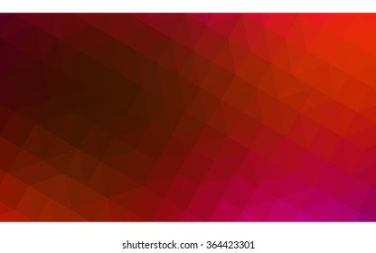 Multicolor pink, red, orange polygonal illustration, which consist of triangles. Geometric background in Origami style with gradient. Triangular design for your business in vector.