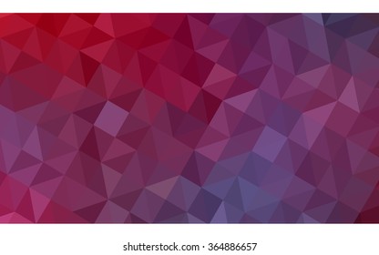 Multicolor pink, red, orange polygonal illustration, which consist of triangles. Geometric background in Origami style with gradient. Triangular design for your business in vector.