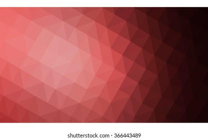 Multicolor pink, red, orange polygonal illustration, which consist of triangles. Geometric background in Origami style with gradient. Triangular design for your business.