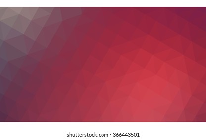 Multicolor pink, red, orange polygonal illustration, which consist of triangles. Geometric background in Origami style with gradient. Triangular design for your business.