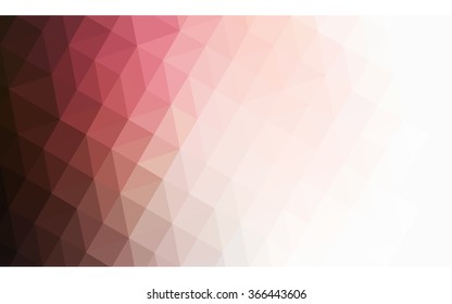 Multicolor pink, red, orange polygonal illustration, which consist of triangles. Geometric background in Origami style with gradient. Triangular design for your business.