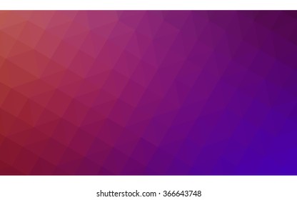 Multicolor pink, red, orange polygonal illustration, which consist of triangles. Geometric background in Origami style with gradient. Triangular design for your business.