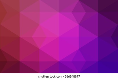 Multicolor pink, red, orange polygonal illustration, which consist of triangles. Geometric background in Origami style with gradient. Triangular design for your business.