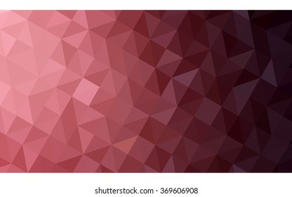 Multicolor pink, red, orange polygonal illustration, which consist of triangles. Geometric background in Origami style with gradient. Triangular design for your business.