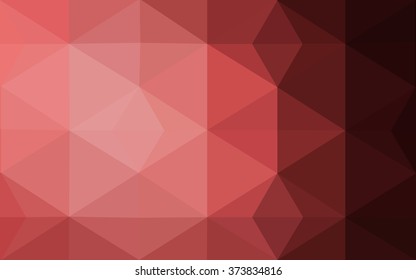 Multicolor pink, red, orange polygonal illustration, which consist of triangles. Geometric background in Origami style with gradient. Triangular design for your business.