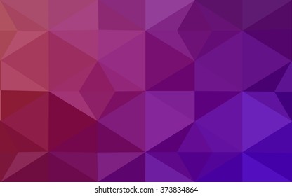 Multicolor pink, red, orange polygonal illustration, which consist of triangles. Geometric background in Origami style with gradient. Triangular design for your business.