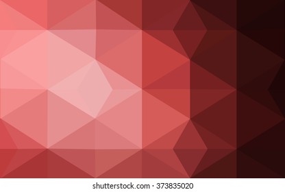 Multicolor pink, red, orange polygonal illustration, which consist of triangles. Geometric background in Origami style with gradient. Triangular design for your business.