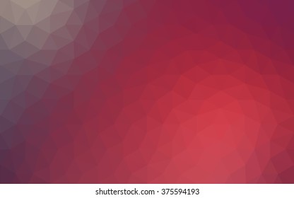 Multicolor pink, red, orange polygonal illustration, which consist of triangles. Geometric background in Origami style with gradient. Triangular design for your business.