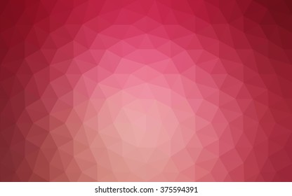 Multicolor pink, red, orange polygonal illustration, which consist of triangles. Geometric background in Origami style with gradient. Triangular design for your business.