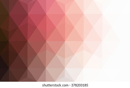 Multicolor pink, red, orange polygonal illustration, which consist of triangles. Geometric background in Origami style with gradient. Triangular design for your business.