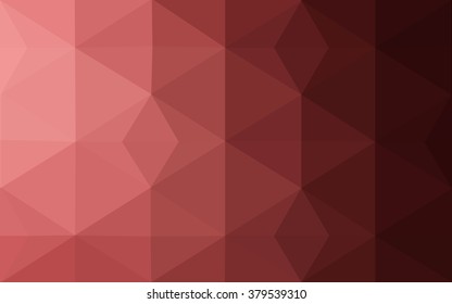 Multicolor pink, red, orange polygonal illustration, which consist of triangles. Geometric background in Origami style with gradient. Triangular design for your business.