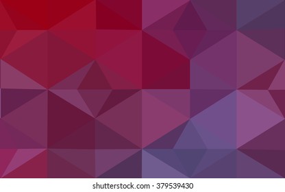 Multicolor pink, red, orange polygonal illustration, which consist of triangles. Geometric background in Origami style with gradient. Triangular design for your business.