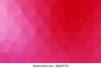 Multicolor pink, red, orange polygonal illustration, which consist of triangles. Geometric background in Origami style with gradient. Triangular design for your business.